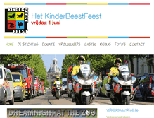 Tablet Screenshot of kinderbeestfeest.nl